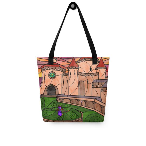 Stained Glass Gamer Dragon - Toasty - Tote Bag