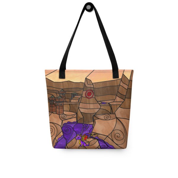 Stained Glass Gamer Dragon - Peace Keepers - Tote Bag