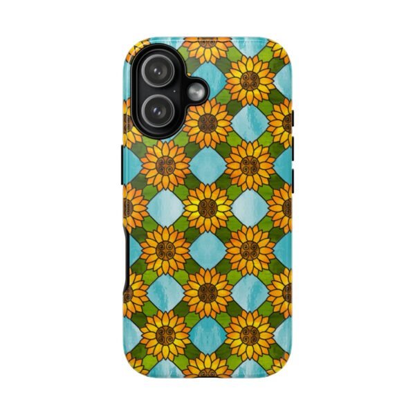 Stained Glass Sunflower Pattern - Tough iPhone Case