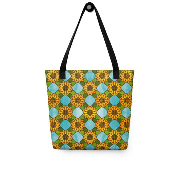 Stained Glass Sunflower Pattern - Tote Bag